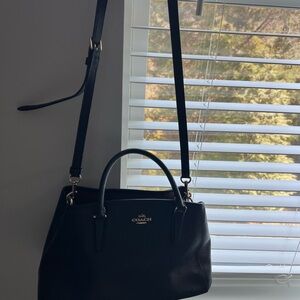 Coach Black Leather Shoulder Bag